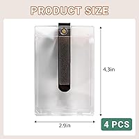 Vista 7 de Yuoyar 4 soportes magnéticos para fotos de automóvil para visera, soporte para fotos de automóvil con clips para una fácil visualización, marco