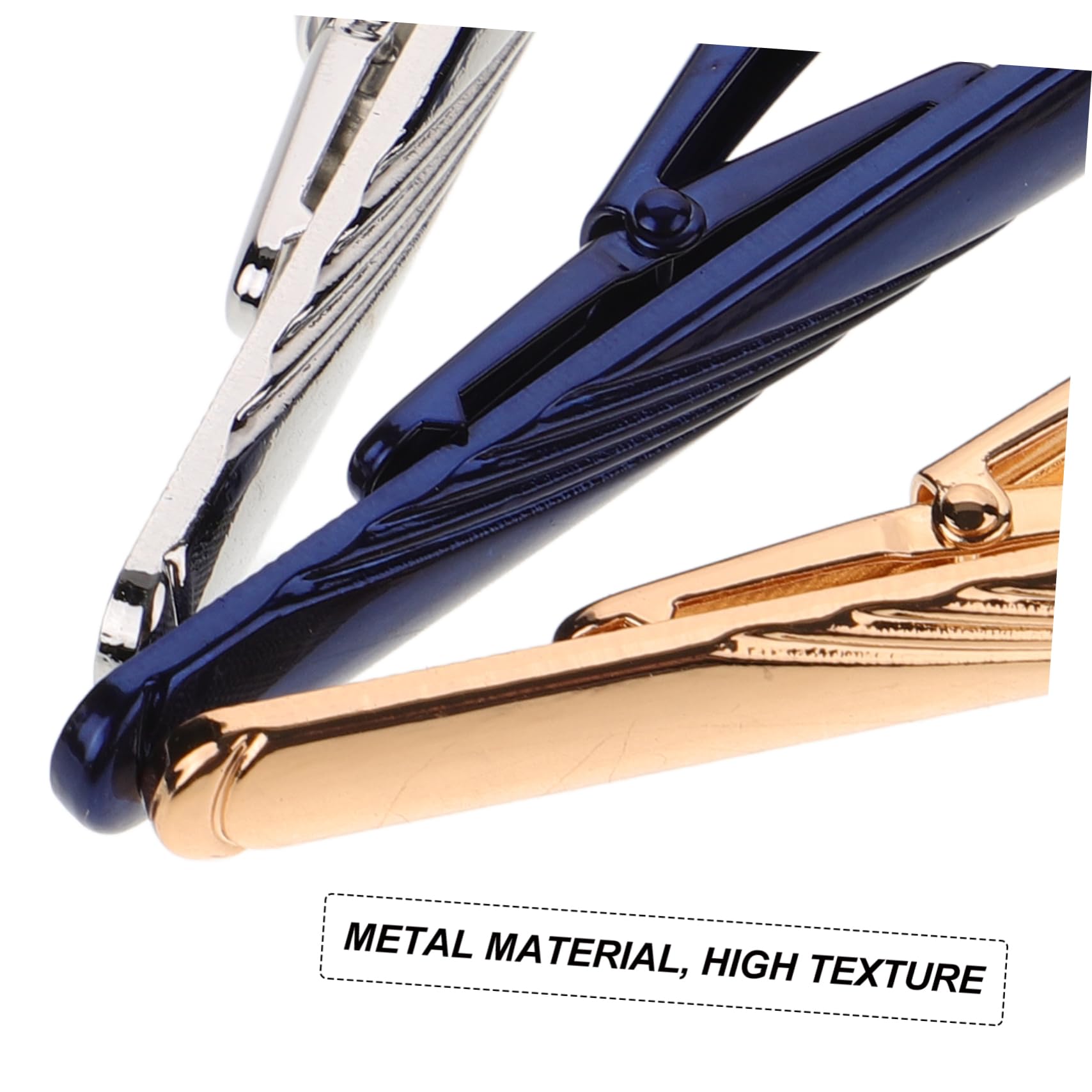 GALPADA Pasador De Cuello A Rayas Azules Barra De Corbata Clip De Corbata Clips De Pajarita Pinzas De Corbata Bien Clips De Corbata Titular De Corbata Cobre