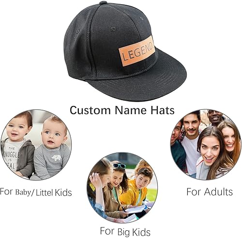 Miniatura 7 de Sombreros personalizados para bebés, gorras de béisbol personalizadas con nombre, gorras de camión ajustables para bebés, niños y adultos