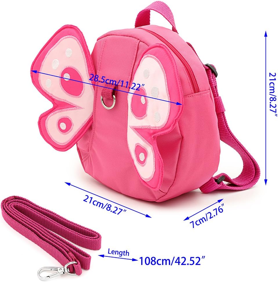 Sumnacon 迷子防止ひも リード付き リュックバッグ ぬいぐるみ 可愛い動物たち (ピンク)