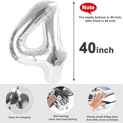 Vista 225 de Globos de números 0 de 40 pulgadas, globos negros de números para números 10, 20, 30, 40, 50, 60, 70, 80, 90, 100, globos de números 10, 20, 30, 40