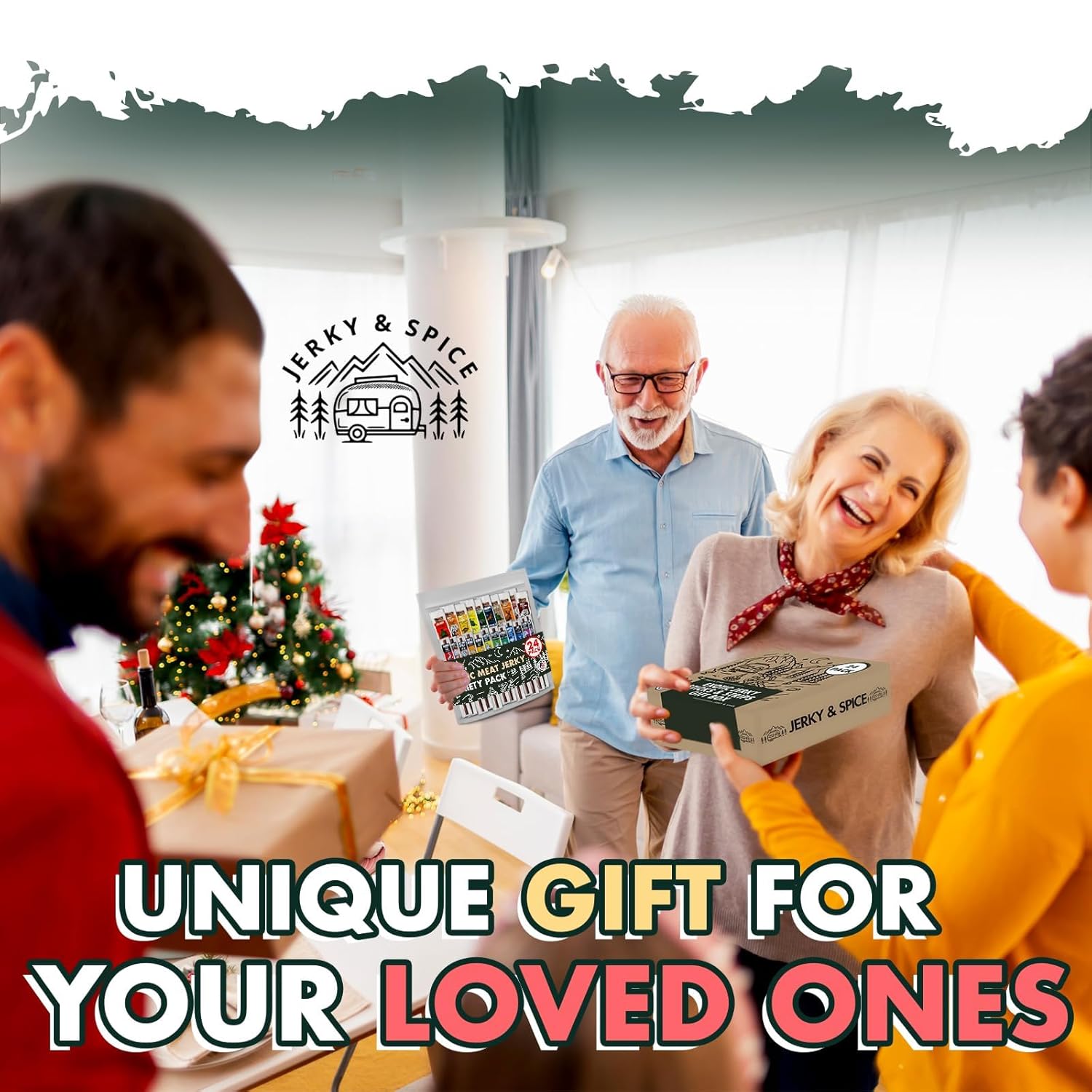 Buffalo Bob's Wild Game Meat Snacks Gift Box (24 pack) | Ultimate Exotic Snack Box | Multiple Wild Game Beef Sticks | Jerky Variety Pack for Anniversary, Camping, Hunting & Birthday Gifts for Men