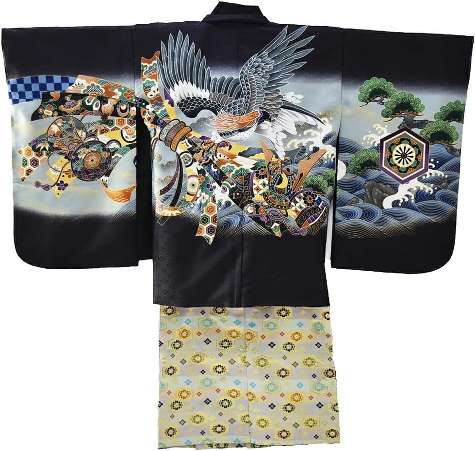 Amazon | 七五三 着物 男の子 5歳 [なごみや] アンサンブル10点セット