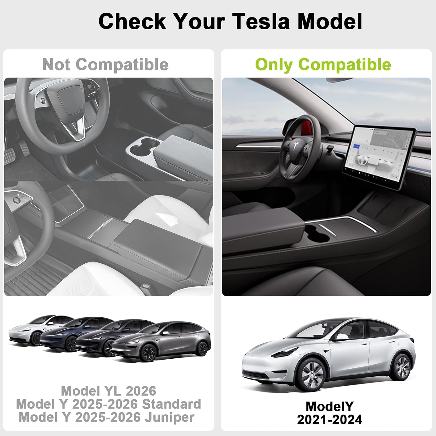 All Weather Floor Mats for 2021-2024 Tesla Model Y Accessories image 3