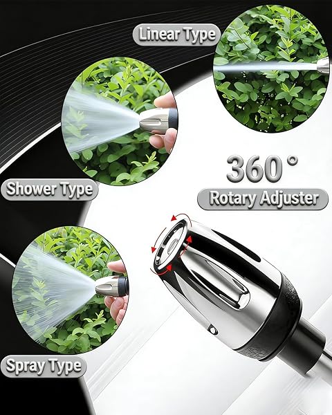 Nettoyeur Haute Pression Portable 2026 Pistolet Puissant 15x, Buses Multi-Angles, Réglable et Universelle pour gouttière, terrasse, Voiture, Animal de Compagnie, Nettoyage des vitres - 4