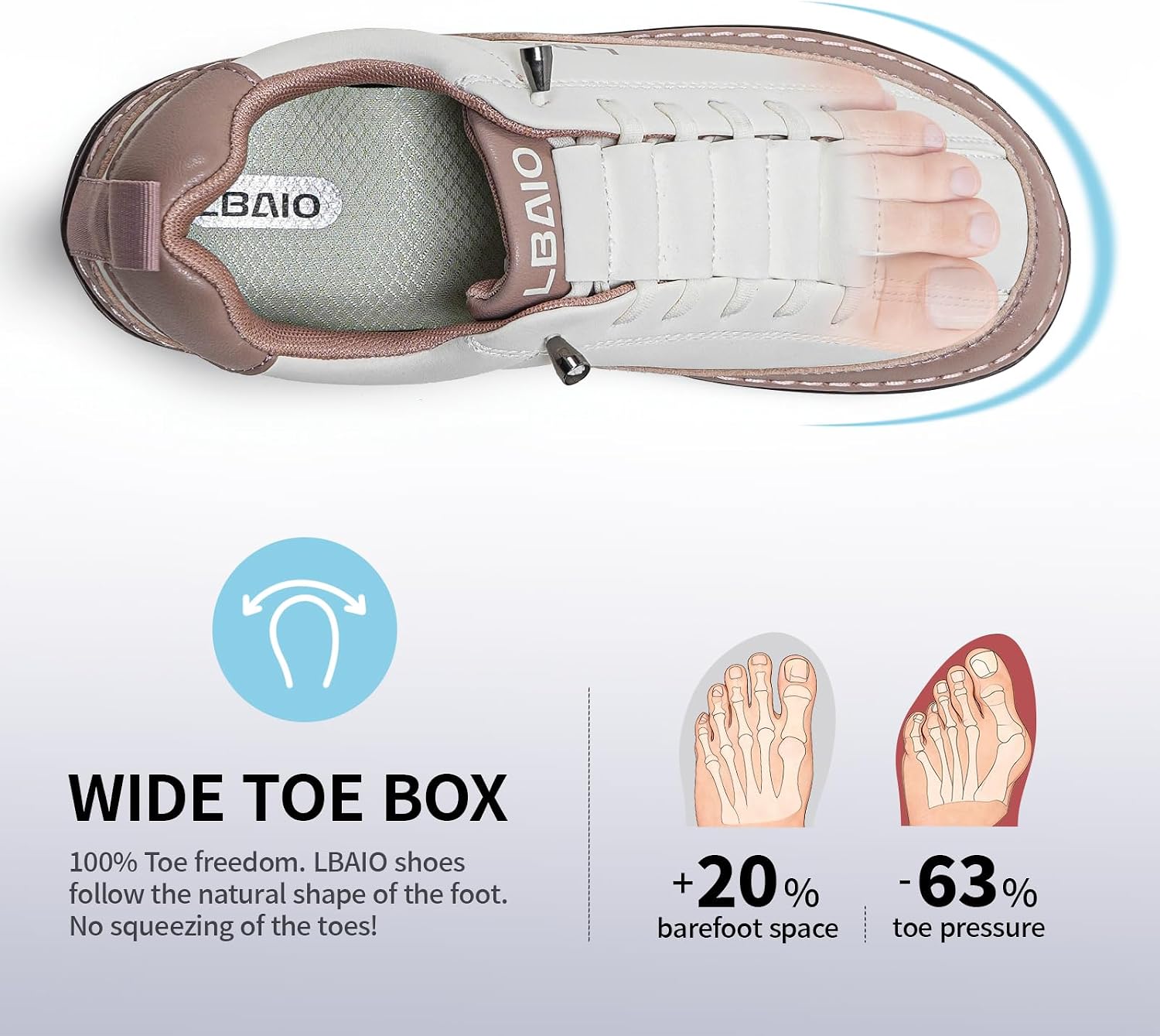 Womens Wide Toe Box Shoes with Arch Support, Comfortable Barefoot Slip On Loafers for Women, Zero Drop Canvas Leather Casual Shoes