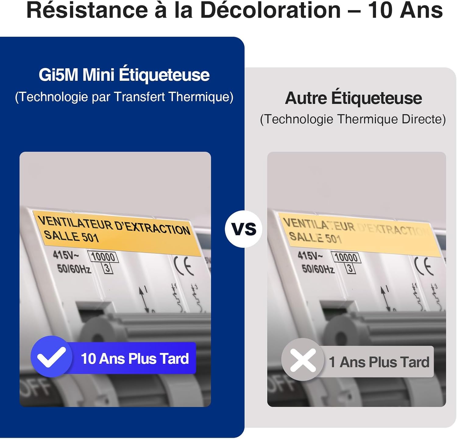 Comparison of thermal transfer vs. direct thermal label durability