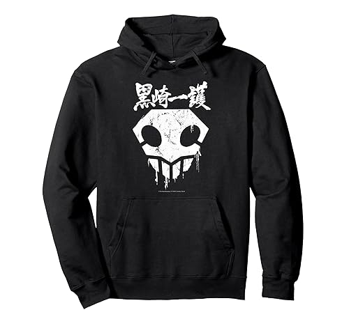 Skull with Graffiti Paint Drips and Splatter Anime Pullover Hoodie