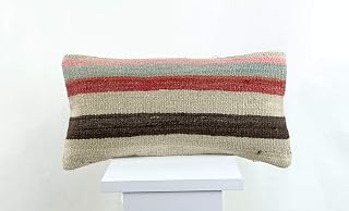 Kilim Cushion Cover 20x40 cm Ethnic Cushion Bohemian Cushion Handmade Throw Pillow Home Room Kitchen Decor code A1362