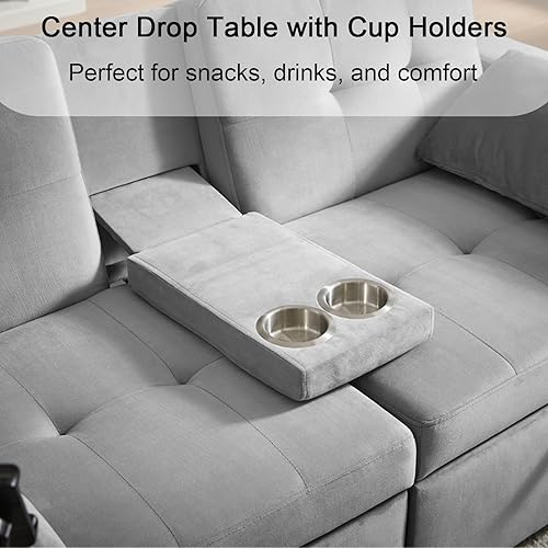 Miniatura 90 de sofá cama de terciopelo de 58 pulgadas, convertible 3 en 1 con bolsa de almacenamiento y respaldo ajustable, perfecto para espacios pequeños, sala 7