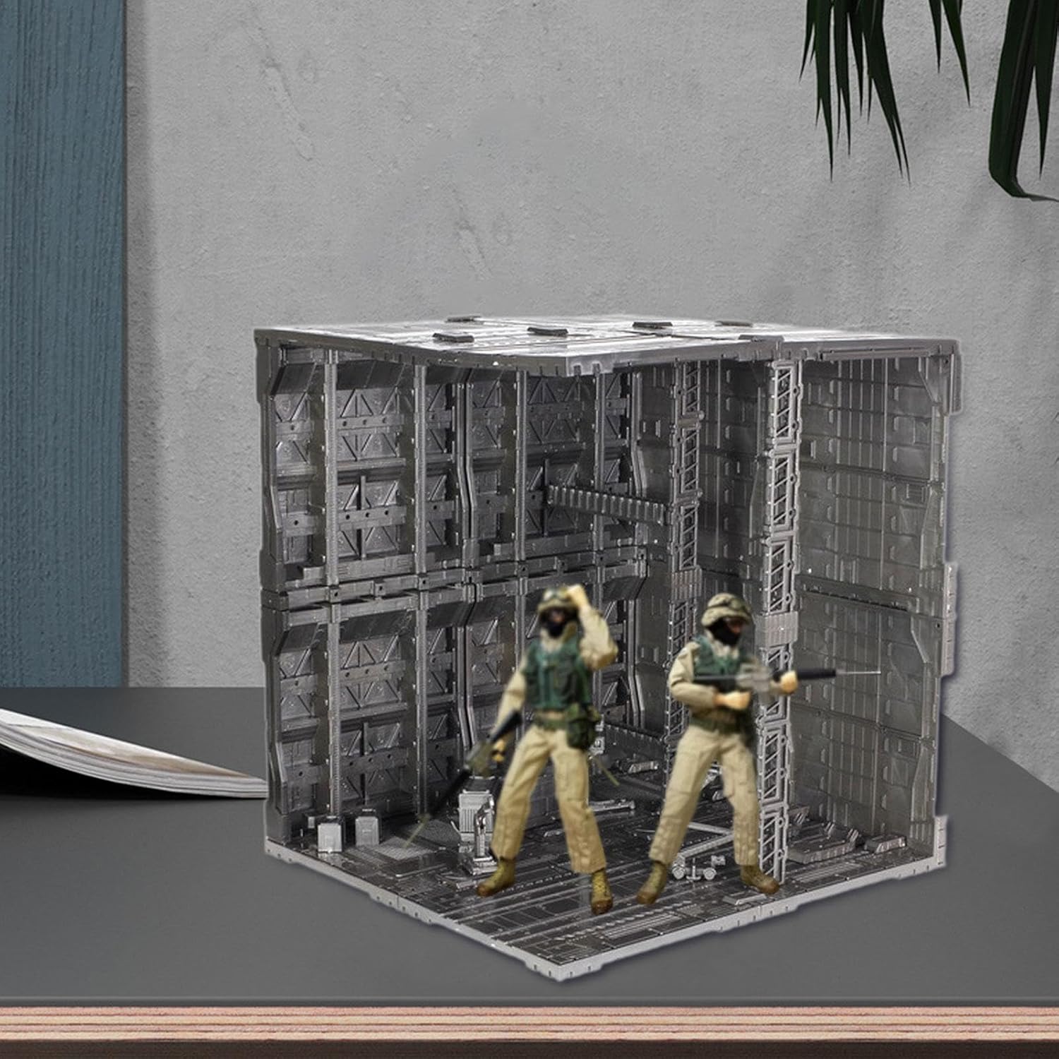 Base for Action Figures and Diorama Base As A Model Kit and Storage Rack with Simple Assembly Made of PP Material for Collector, Style E