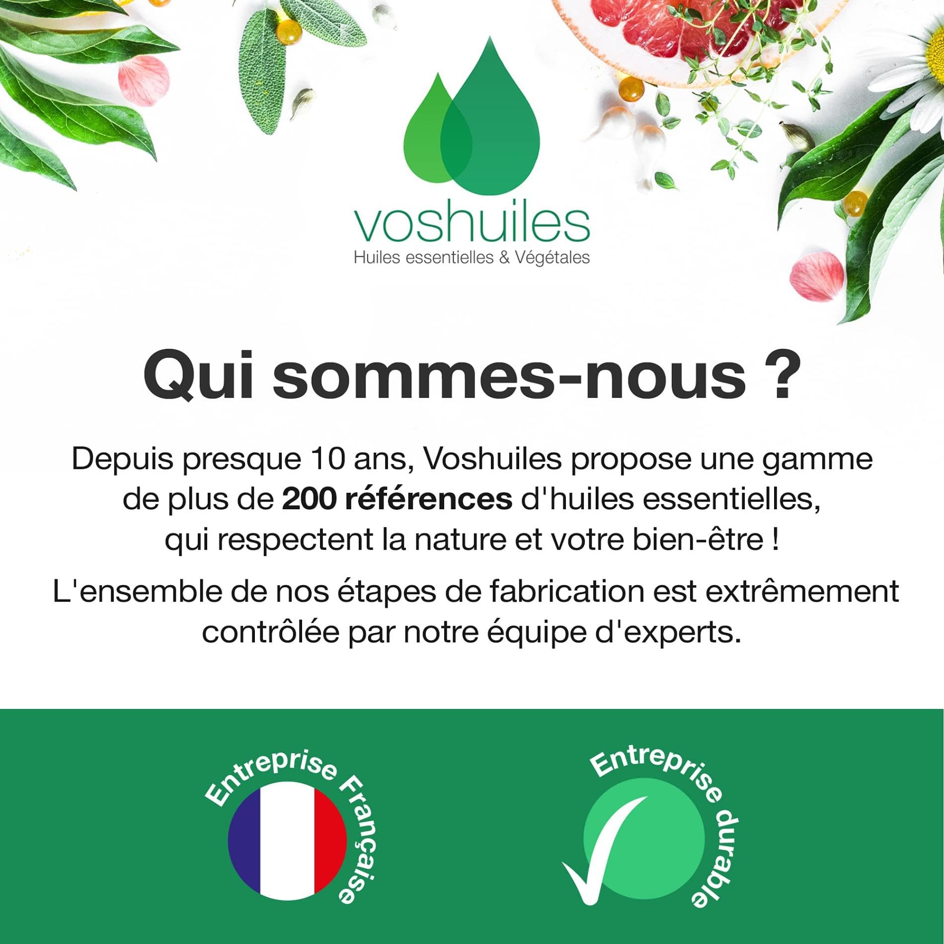 VOSHUILES - Huile Végétale d'Onagre - Soin Nutritif pour Peaux Matures et Sensibles - Riche en Acides Gras et Omégas - Pression à Froid - Pur et Naturel - 250ml
