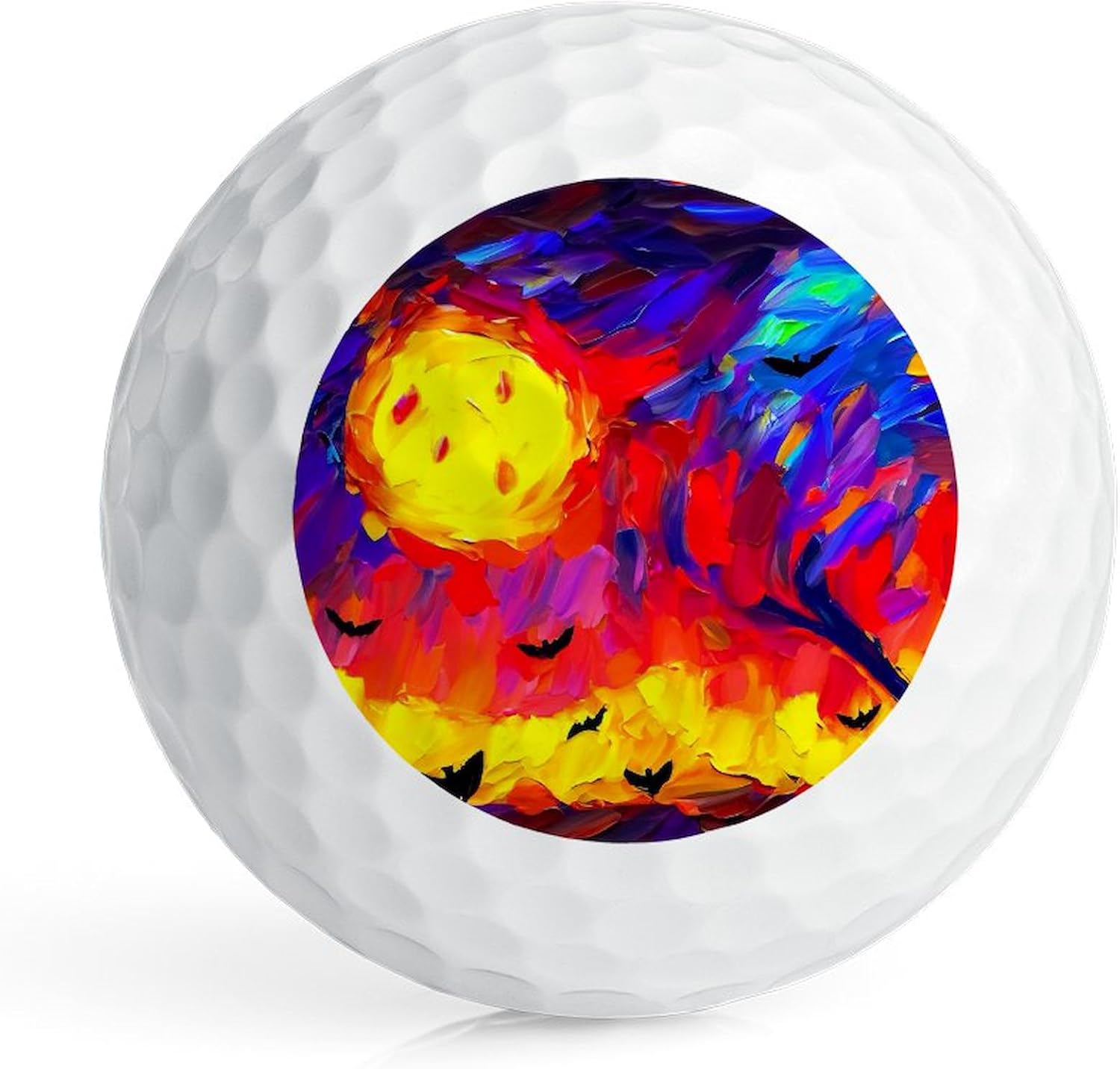 CafePress Halloween Modern Abstract Oil Painting Novelty Golf Balls (Pk of 12)