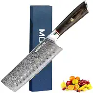 Nakiri Knife 7 Inch, 67 Layers VG10 Damascus Kitchen Knife Wood Handle Chef Knife