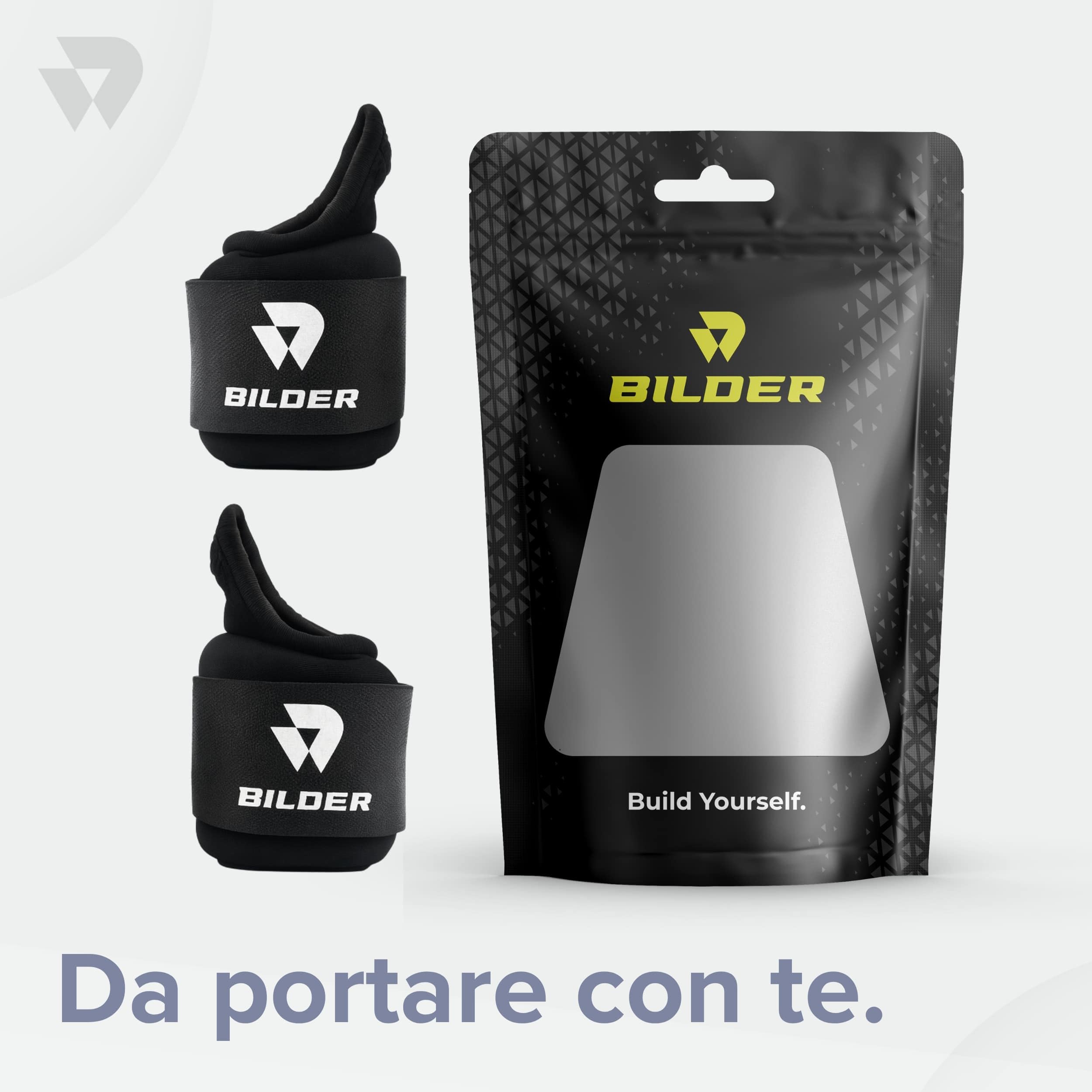 BILDER - 2 Polsini Palestra con Foro per Pollice e Chiusura Regolabile - Polsiere Pesi Palestra in Tessuto Tecnico per Allenamento a Casa e Fuori, Adatti ad Allenamento Cardio e Funzionale