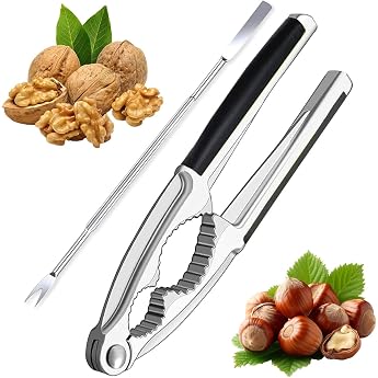 Nutcracker Walnuts Walnut Cracker with Walnut Needles Nutcracker Hazelnuts Nutcracker Stainless Steel Multifunctional Nutcracker Hazelnuts Hazelnut Cracker