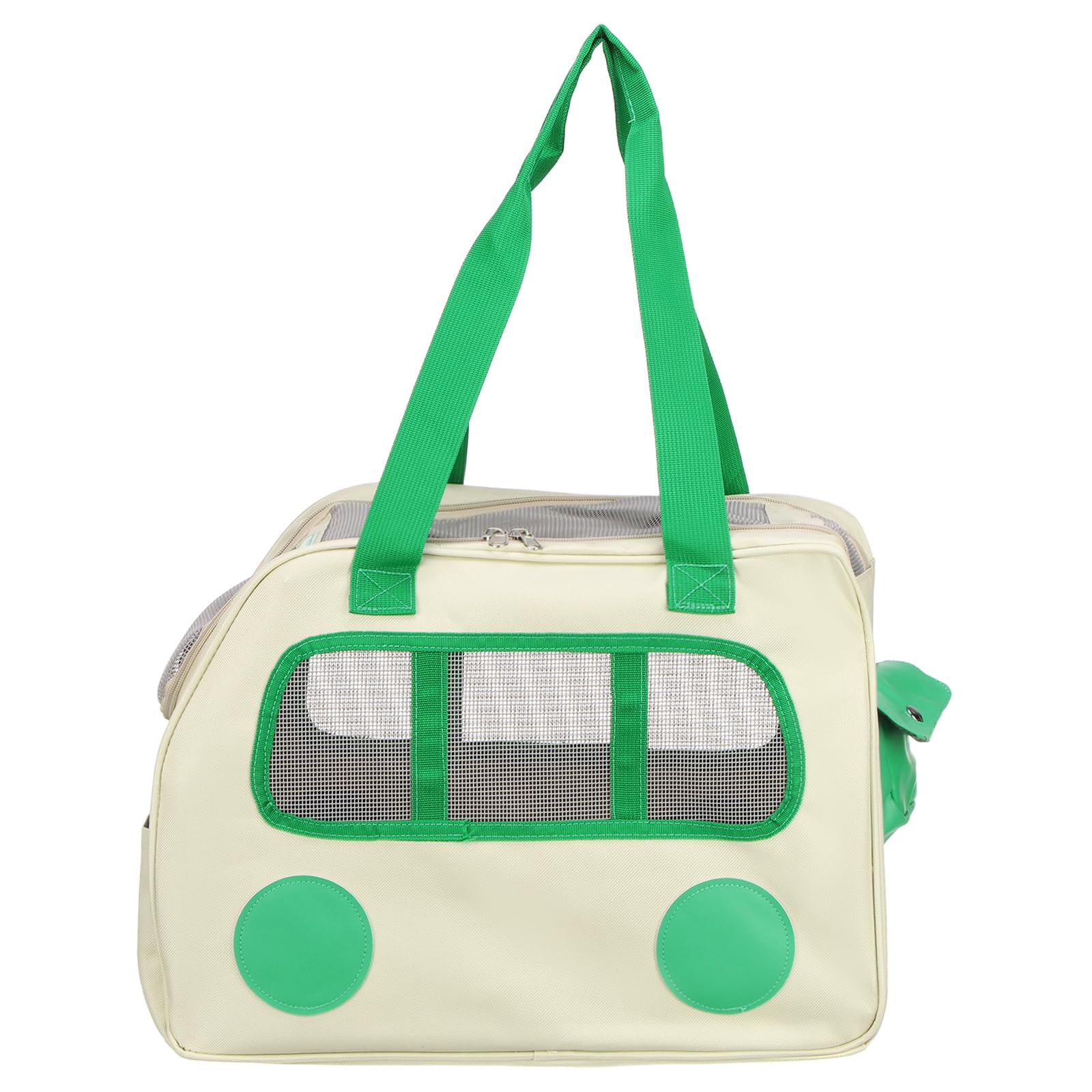sourcing map Pet Backpack Carrier, Portable and Ventilated, Oxford Cloth, Dogs Cats and Little Animals Travel Bag 16.93" Up to 16.5 Lbs, (White), Intended for Hiking/Camping/Traveling
