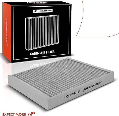 Miniatura 9 de Filtro de aire de cabina A-Premium con carbón activado Compatible con Chevy, GMC, Cadillac y Buick - Camaro, Colorado, Equinox, Impala, Malibu,