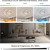 Mckalen 40W LED Mennyezeti Lámpa Dimmelhető Távirányítóval 62cm Ezüst 3