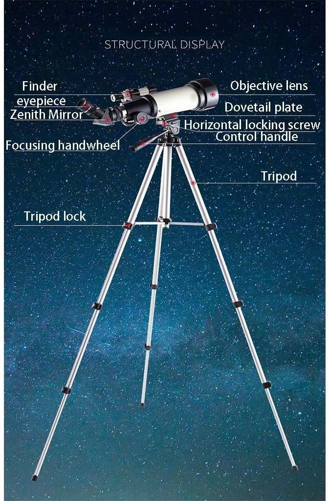 Telescopes Telescope for Adults Outdoor Telescope Telescope for Adults and Beginners 70mm Aperture 400mm Astronal Refractor Telescope Travel Telescope with Adjustable Tripod Backpack Binoculars