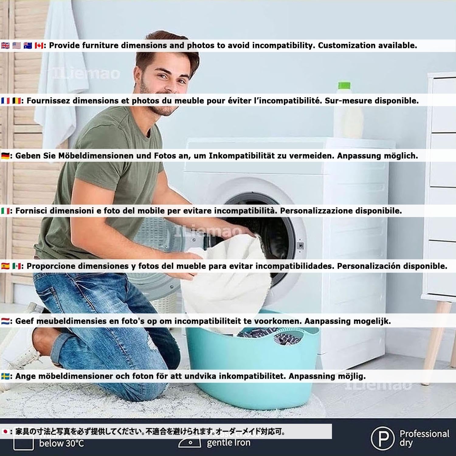 Jacquard Ottoman Covers Slipcover for Footstool Pouffe Foot Stool Stretch Fit Square Rectangle Round Small Large Bar Footrest Protector Cover with Elastic Bottom Washable Customizable(Light Gray,40 x