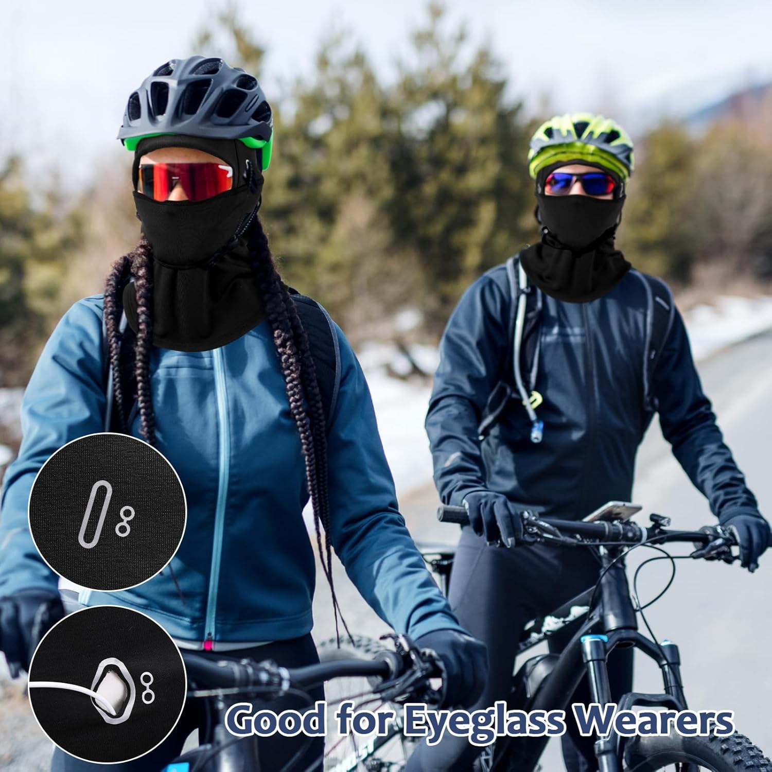 Eurzom 3 Pcs Winter Balaclava Ski Mask for Men Women, Windproof Thermal Face Mask Cold Weather Skiing Cycling Snowboarding - Image 6