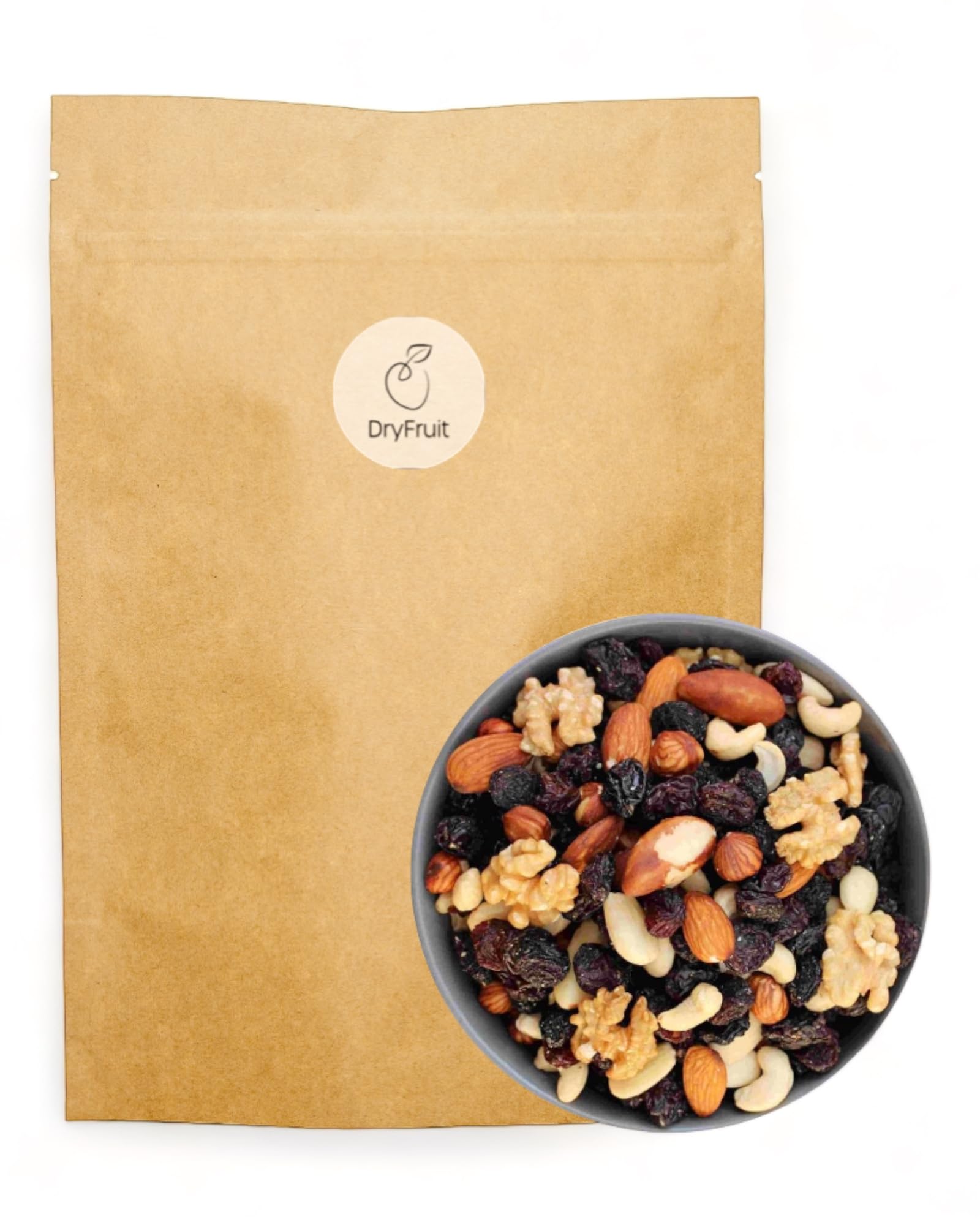 Klassische Studentenfutter der Extra Klasse 1Kg mit Walnüssen, Haselnusskernen, Mandeln, Cashewkerne, Paranüssen & Weinbeeren | Nuss Frucht Mischung…