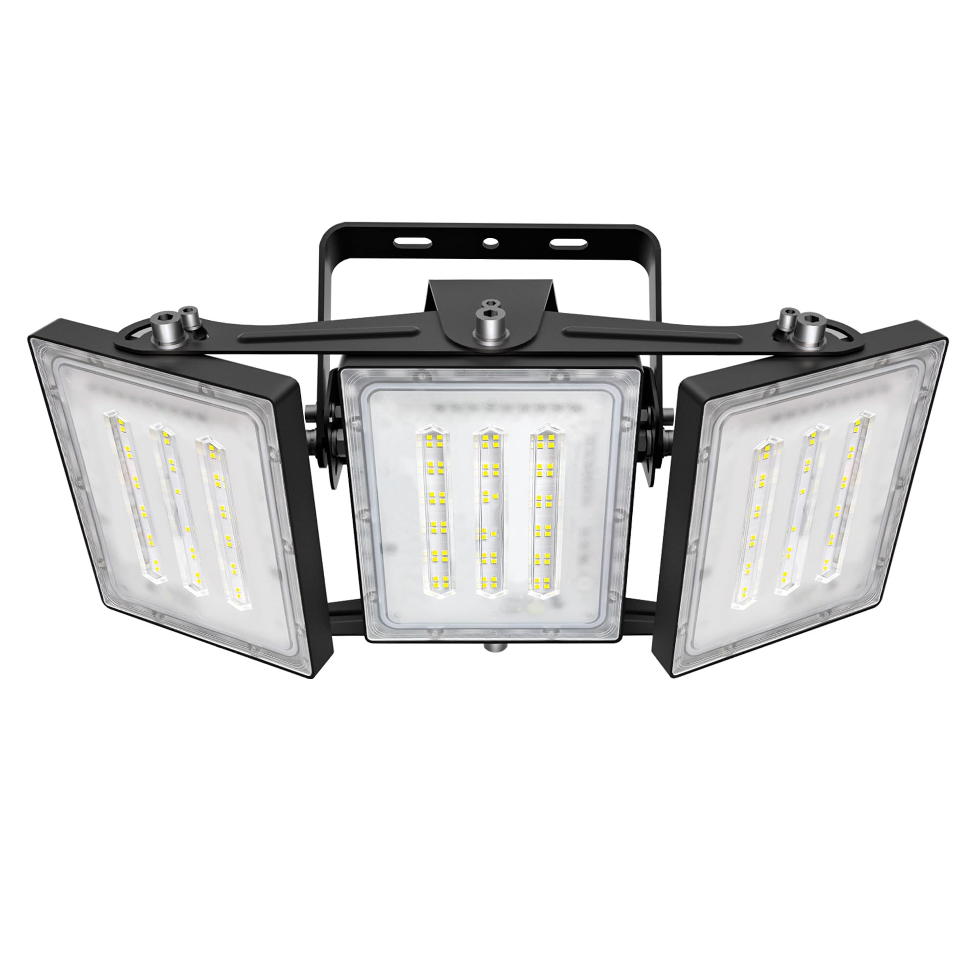 STASUN 150W LED-Flutlicht, IP66 Wasserdicht, 15000LM, LED-Außenbeleuchtung, Entspricht 900W Halogenglühlampe, 6000K Tageslichtweiß, Einstellbares Flutlicht für Scheunen, Höfe und Garagen, Schwarz