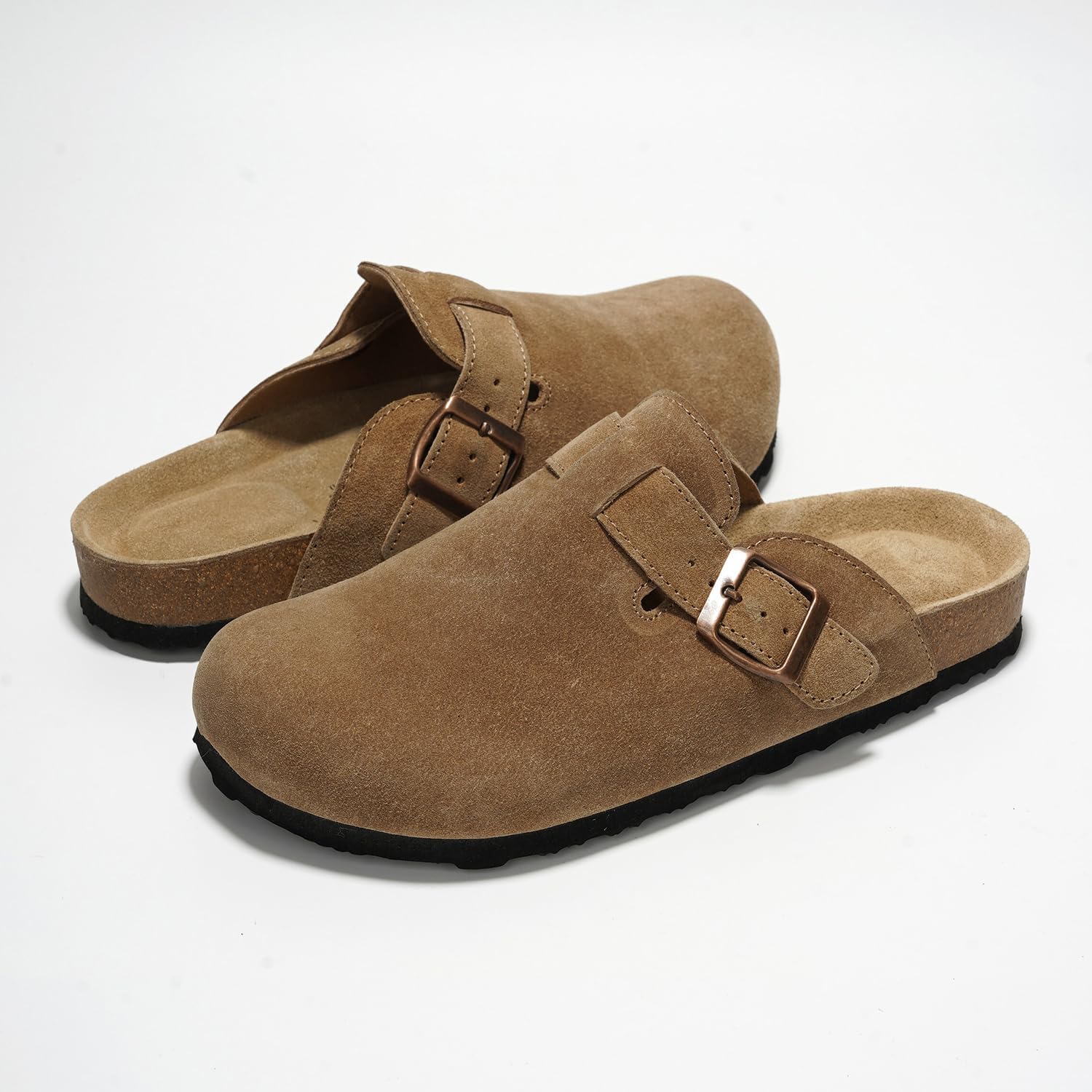 Project Cloud 100% Genuine Leather Footbed Clogs for Women - Memory Foam Arch Support Slippers for Women - Trendy Slip-ons Women's Mules & Clogs Sandals - Image 6