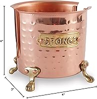 Vista 5 de Mud Pie Soporte para Esponja de Cocina Caddy, Cobre