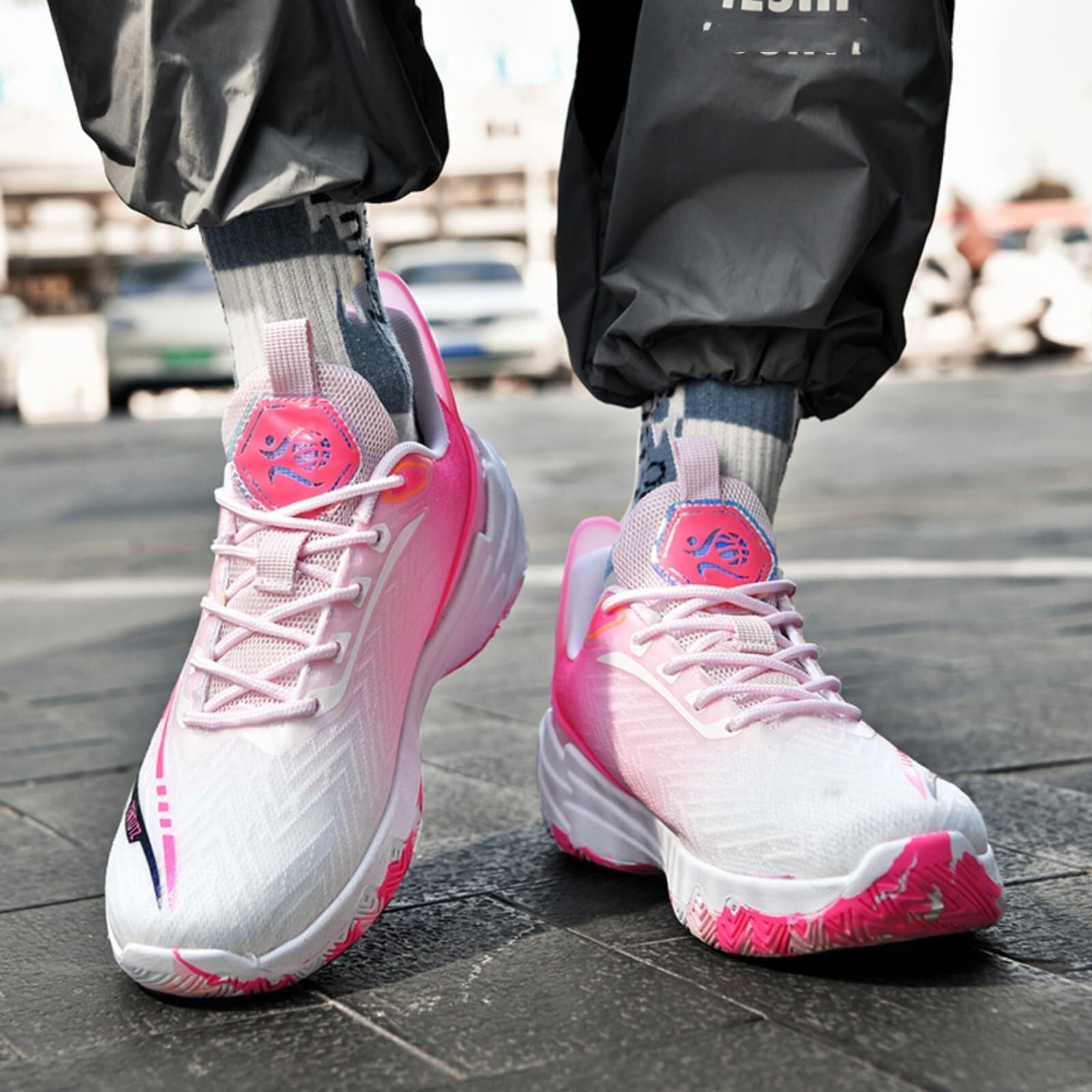 Le Scarpe da Basket Unisex Sono Traspiranti, Antiscivolo, Resistenti all'Usura, ammortizzanti e rimbalzanti, Scarpe Sportive for Ragazzi.