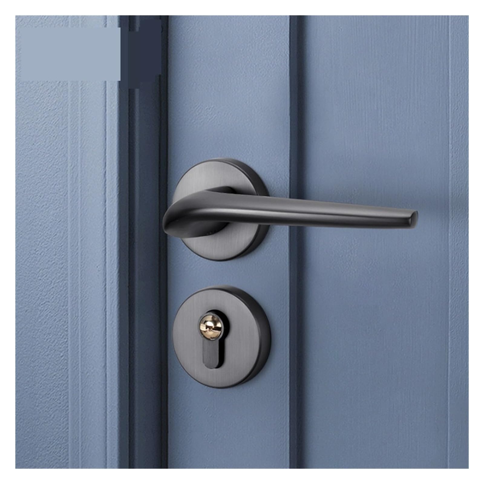 Serrure fendue minimaliste et magnétique pour porte d'intérieur en bois