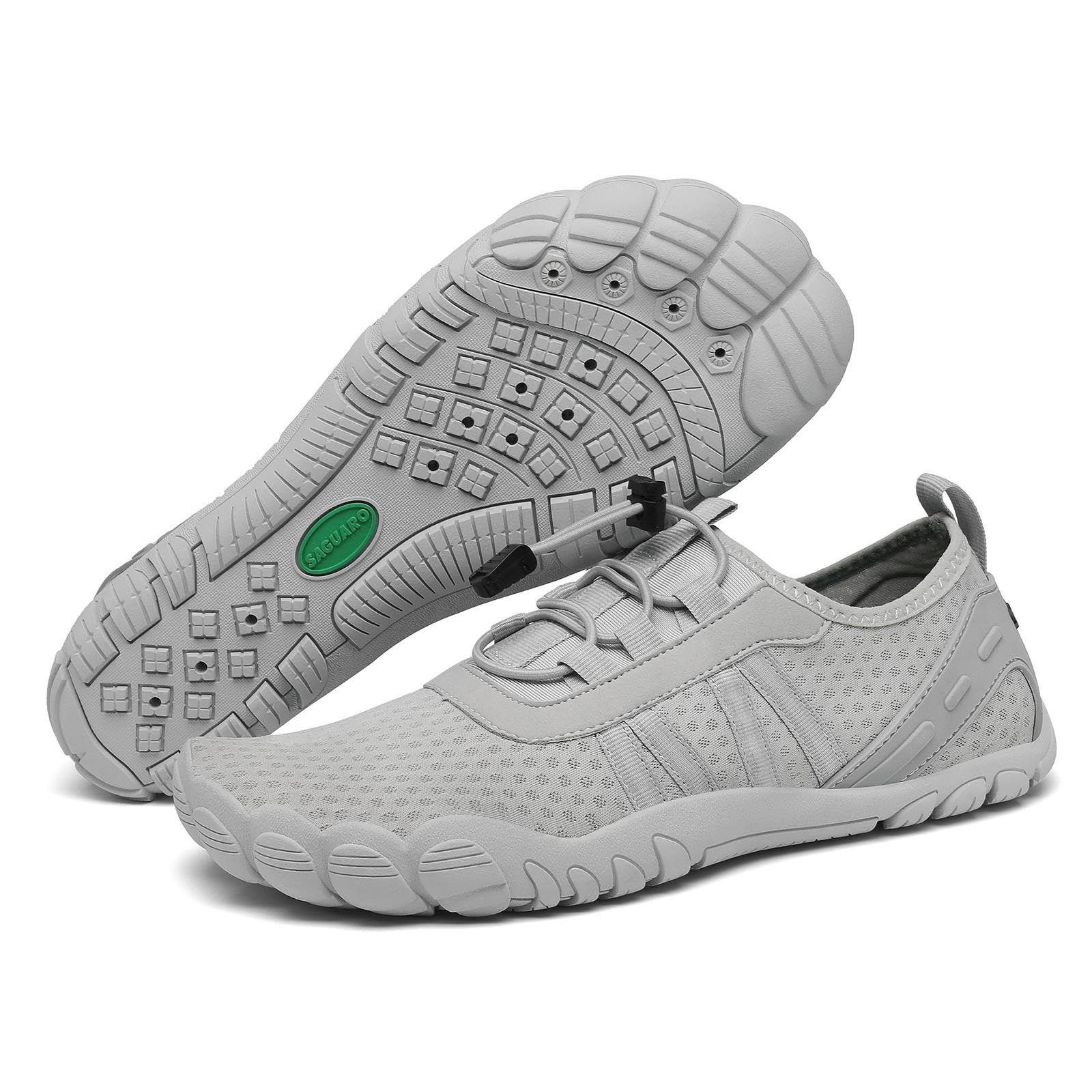 SAGUARO Unisex Barfuß Badeschuhe rutschfeste Barfußschuhe Schnelltrocknende Wasserschuhe mit Drainagelöcher Gr.36-48