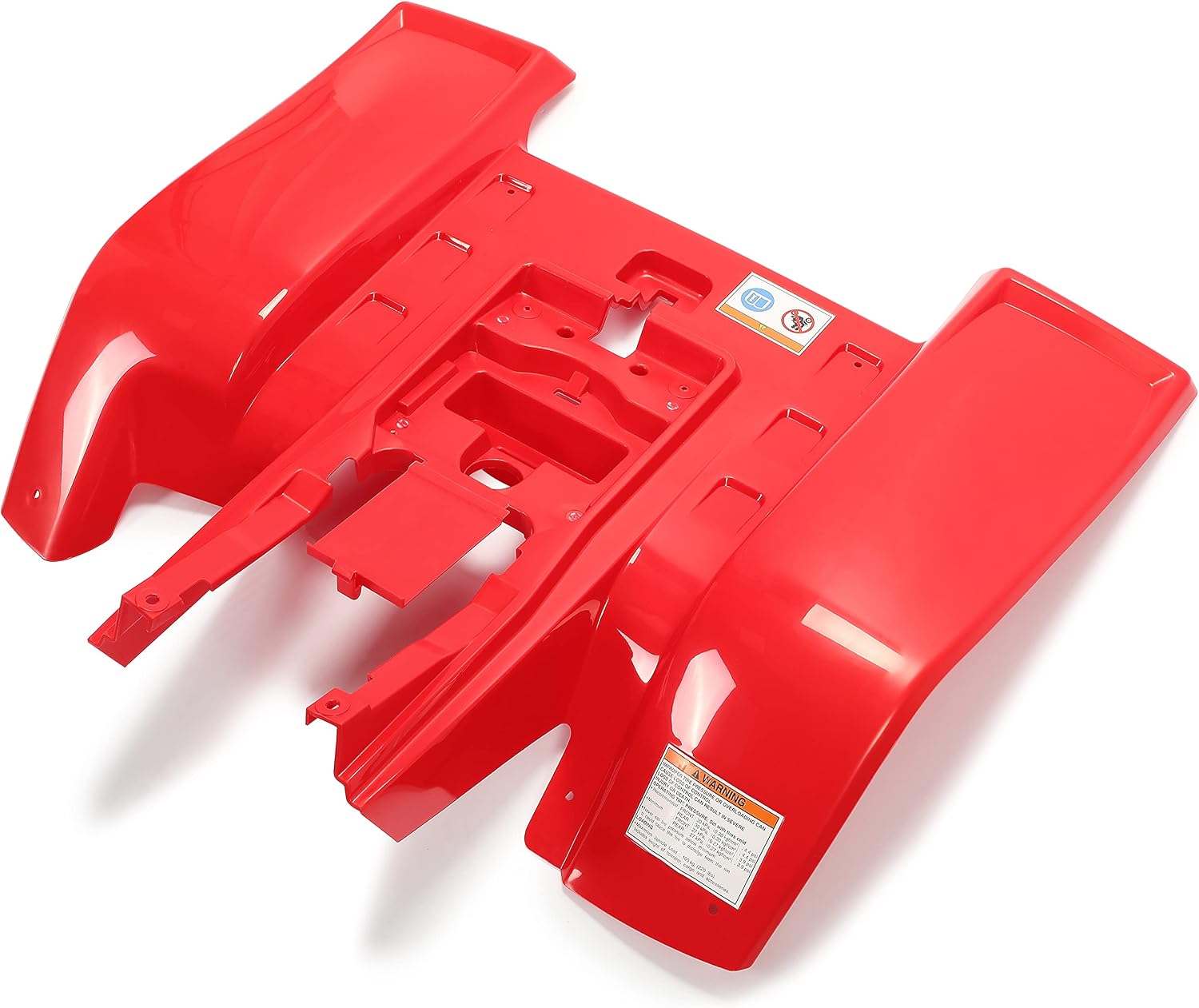 HECASA Red Rear Fender Compatible with 1987-2006 Yamaha Banshee 350 YFZ350 Mud Guard Flaps Set Fender Flares Protector