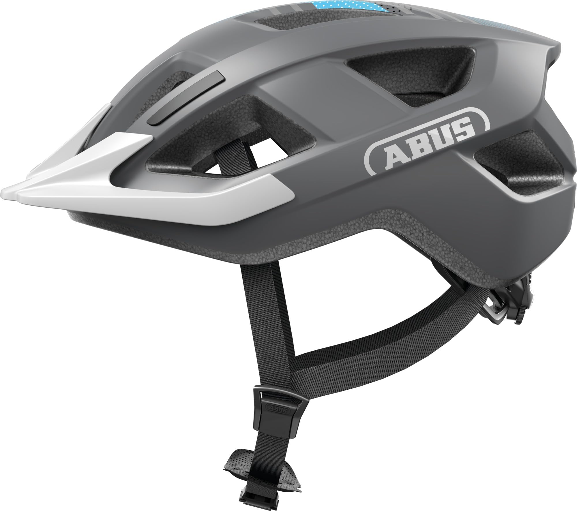 ABUS Aduro 3.0 LED Bike Helmet - sporty city Helmet in a stylish design for everyday and sporty Tours - with Rear Light - for Men and Women - Size S, black — image 1