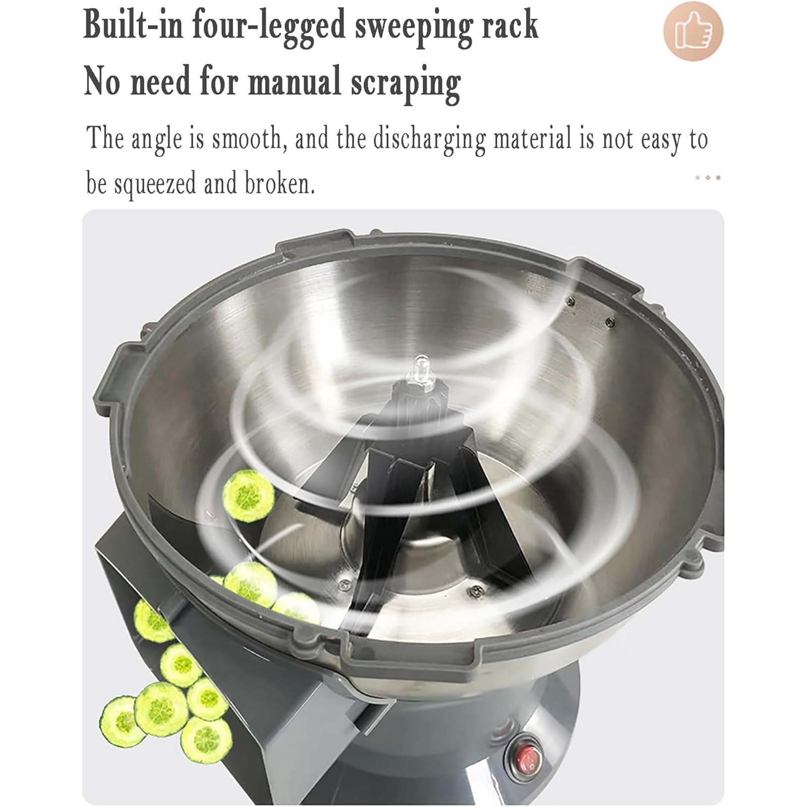 Dicador eléctrico automático de alimentos con cuchillas, picador de verduras resistente para zanahoria, patata, cebolla, uso comercial y doméstico