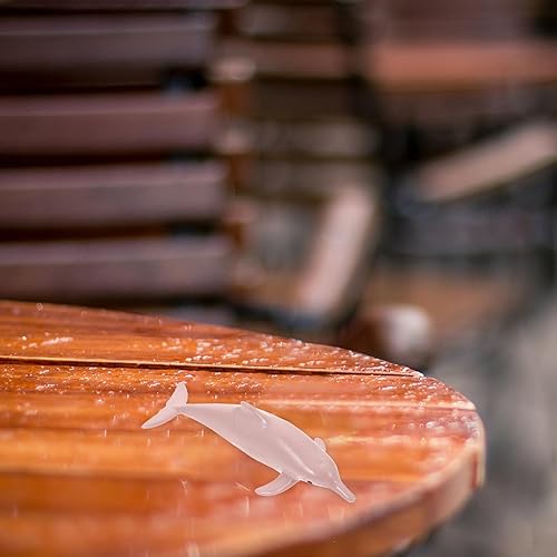 Miniatura 3 de SAFIGLE 12 mini figuras de delfín figuras y estatuas de delfines de plástico, juguetes educativos realistas de animales marinos para niños, criatura