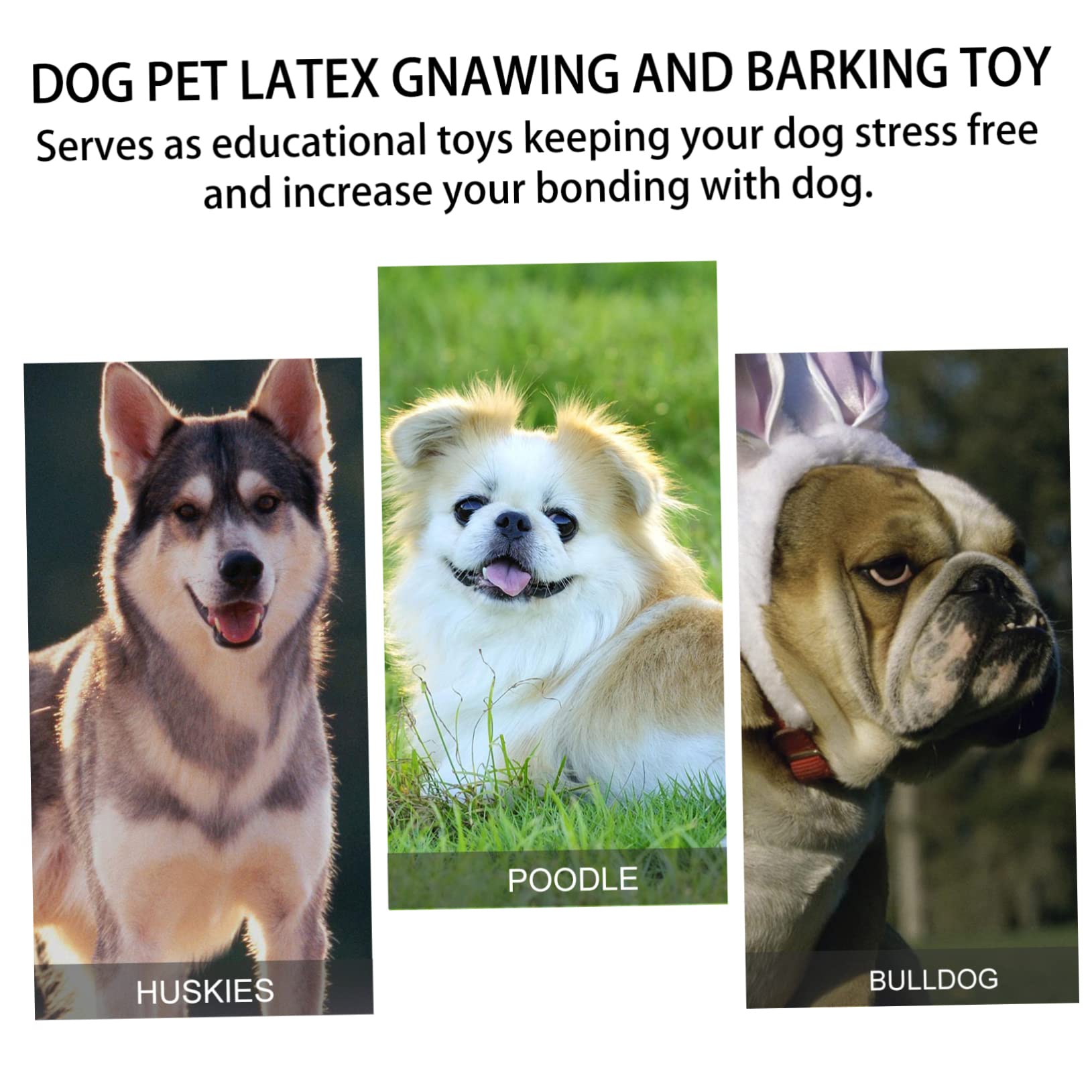 Sosoport 9stücke Teiliges Quietschspielzeug Für Hunde Lustiges Kauspielzeug Für Welpen Interaktive Tier-Sets Aus Langlebigem Latex Fördert Zahnpflege Und Spielvergnügen Für Kleine Und