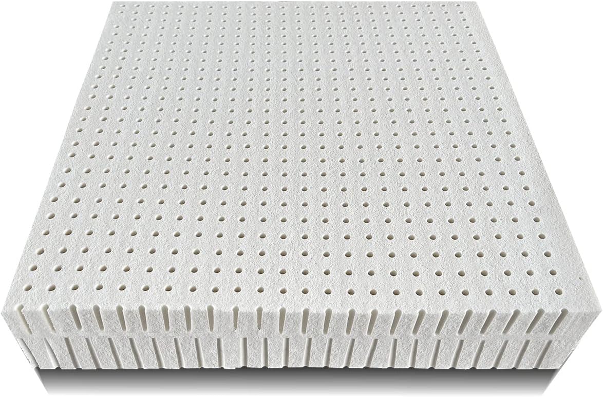 Green Natural and Organic Latex Foam Seat Cushion 20" X 20" X 4" - Firm - Heavy Duty High Density GOLS Certified Organic Upholstery Cushion for Seat Replacement, Upholstery Sheet, Foam Padding