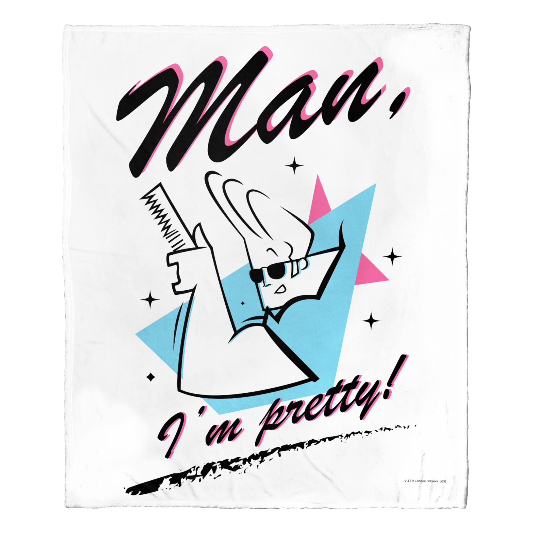 Plaid Johnny Bravo toucher soie pour éliminer la fraîcheur du salon