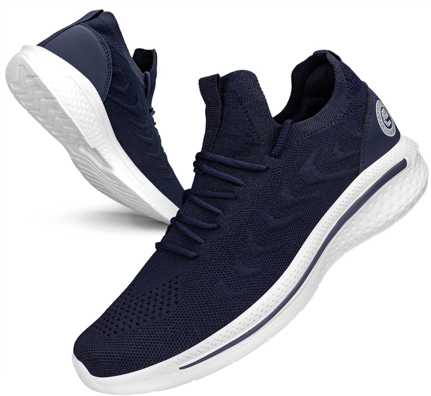 Pujcs Mens Tennis Shoes Slip on Sneakers Ligthtweight Wlking Running Shoes for Work Gym Workout Sports Atheletic