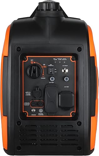 Miniatura 5 de Generador de inversor portátil de 3800 vatios ultra silencioso listo para caravana de emergencia, recreación de respaldo, etc. Alimentado a gas,