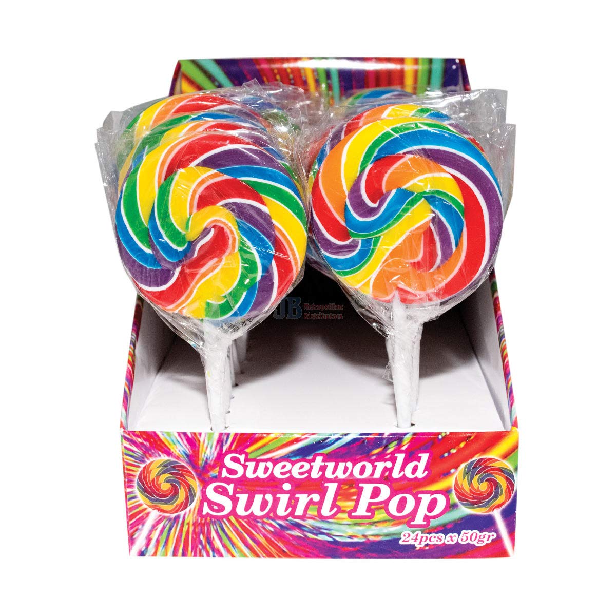Sweetworld Swirl Pop, 50 g x 24 : Amazon.com.au: Pantry Food & Drinks