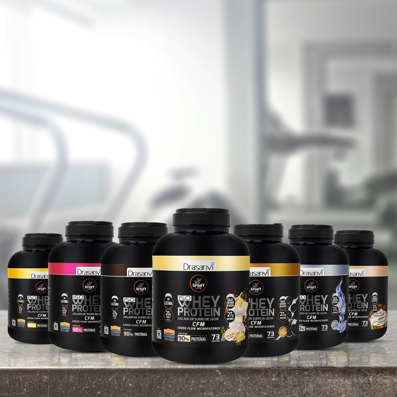 SPORT LIVE Whey protein isolate | Aislado de proteína en polvo | Proteinas whey isolada de suero de leche | Proteinas que ayudan a aumentar tu masa muscular |Chocolate Blanco | 2,2 KG |Drasanvi | Aislado de Proteina de Rapida Absorcion con Bajo Contenido