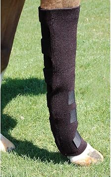 Country Pride Nine Pocket Ice Boots for Horses, Neoprene Cold Therapy with Elastic Ice Pockets, Hook-and-Loop Closures with Reinforced Straps, 24.5 Inch Tall, Sold as Pair, Reduce Heat and Swelling