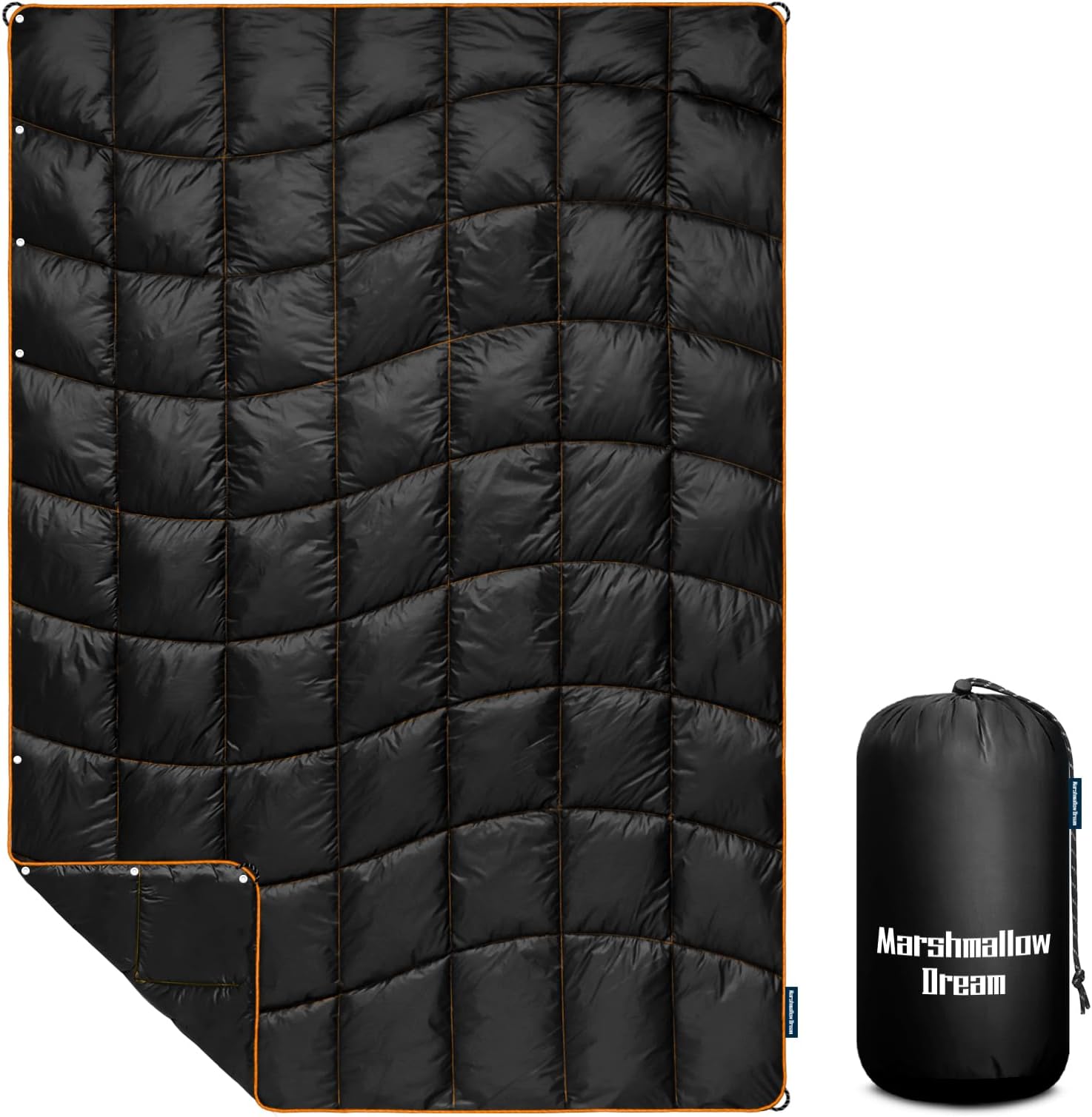 Camping Blanket,MINI Puffy Blanket Lightweight Windproof Water Resistant for Outdoors,Hiking,Beach,Car,Picnic,Stadium
