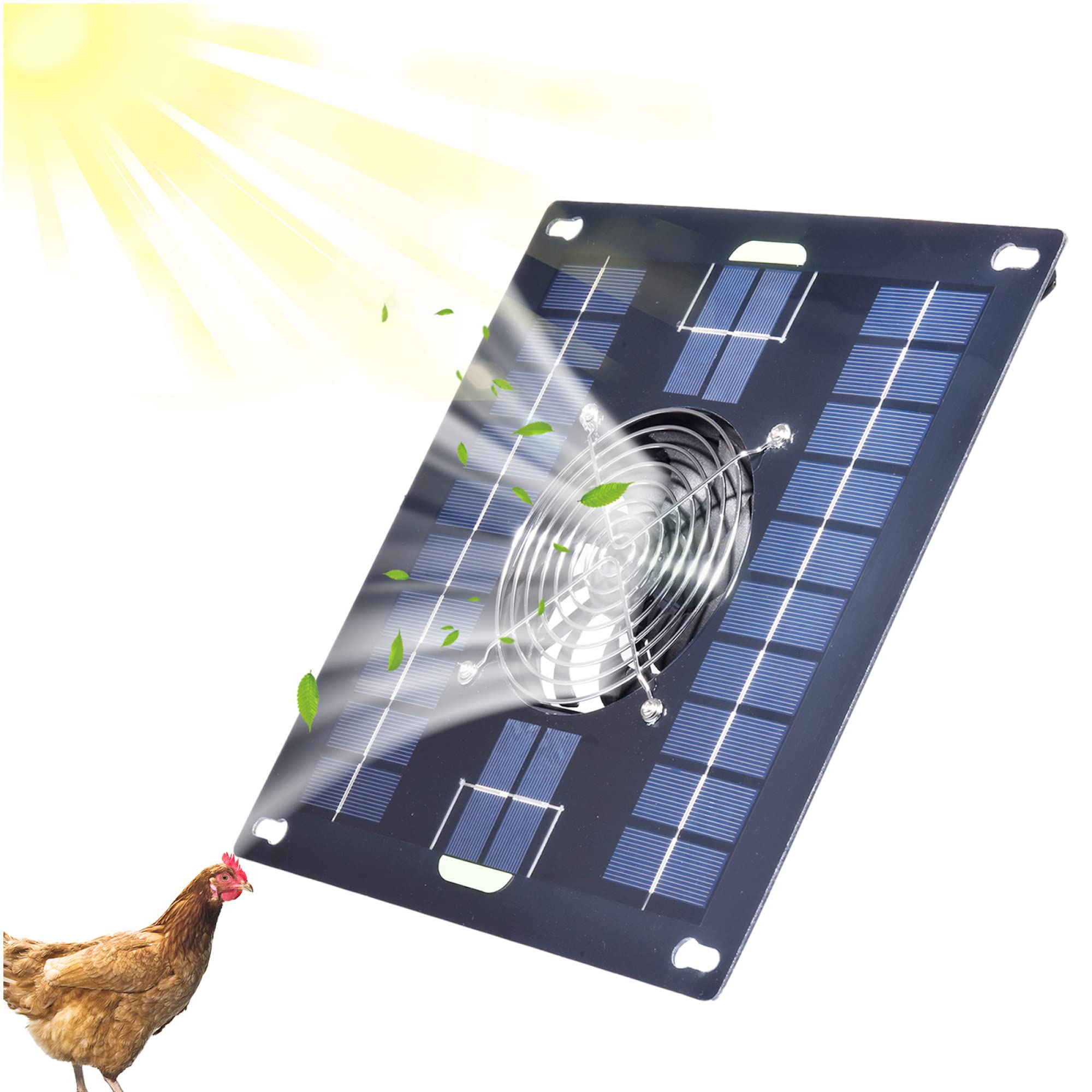 Panneaux photovoltaïques 5W kit ventilateur contre la chaleur