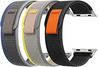 DARKFIT Trail Loop Bands/Straps Compatible with iWatch 49mm 46mm 45mm 44mm 42mm, Adjustable Vel-cro Premium Strap for iWatch Ultra & Ultra 2 Series SE 10 9 8 7 6 5 4 3 2 1 | (Only Straps)