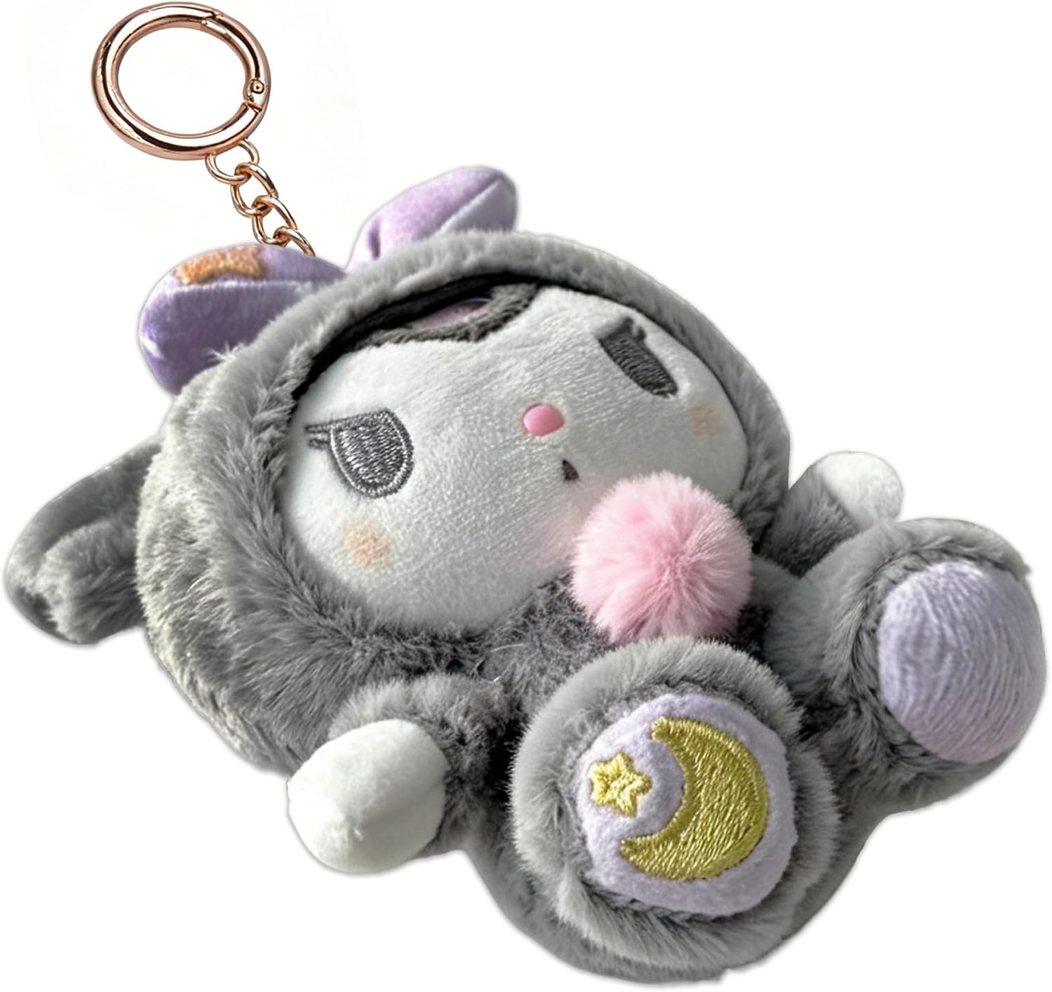 Roffatide Cartoon Keychain Plush Stuffed Key Chain Cute Key Ring Gifts for Women Perfect Cartoon Key Chain for Female Male