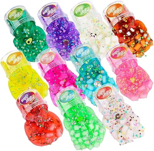 Miniatura 2 de Paquete de 8 slime transparente, juego de limo transparente para niños, regalos de fiesta, juguetes de Navidad, paquete de limo transparente